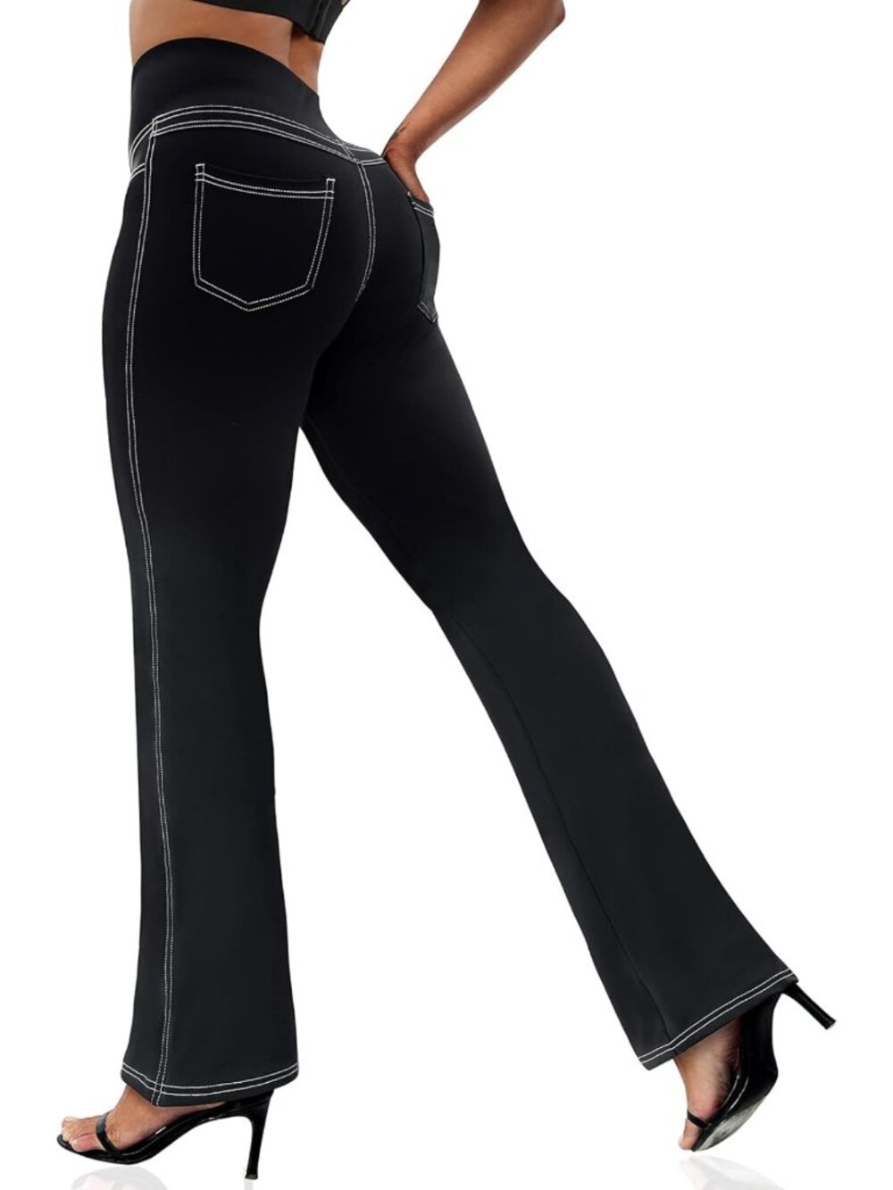Bootcut Yoga Leggings for Women - Flare Pants with 4 Pockets, Comfortable Fit